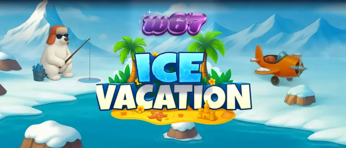 Tampilan visual slot Ice Vacation dengan karakter penguin dan beruang kutub